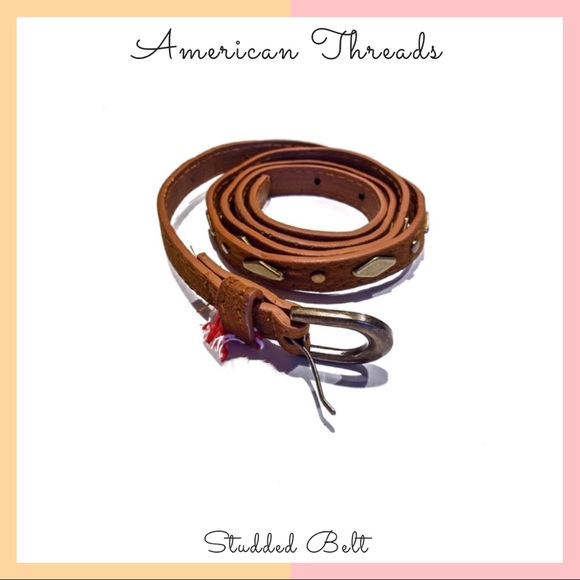 American Threads Accessories - NWT• American Threads • Studded Belt